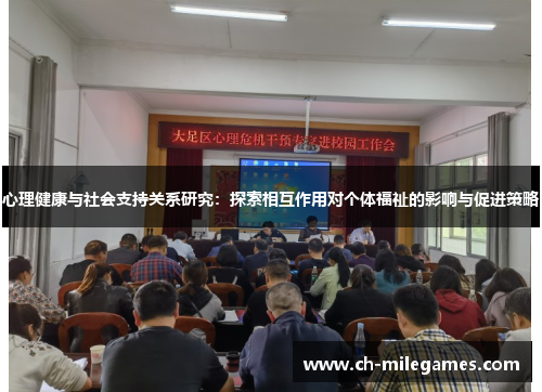 心理健康与社会支持关系研究：探索相互作用对个体福祉的影响与促进策略